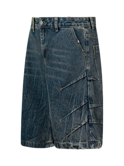 Men's Washed Denim Shorts