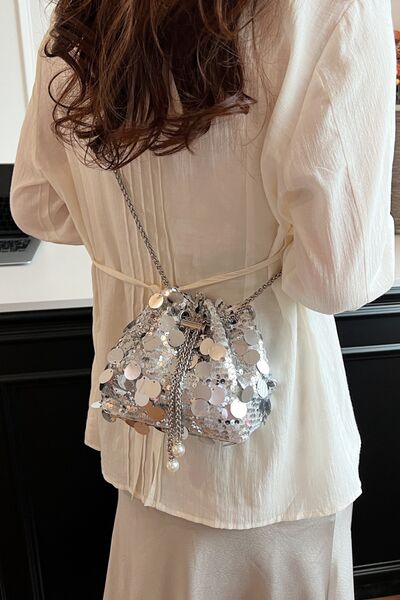 Stylish Drawstring Sequin Crossbody Bag for Every Occasion