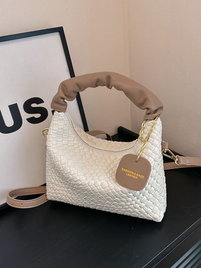 Stylish PU Leather Woven Crossbody Bag for Every Occasion