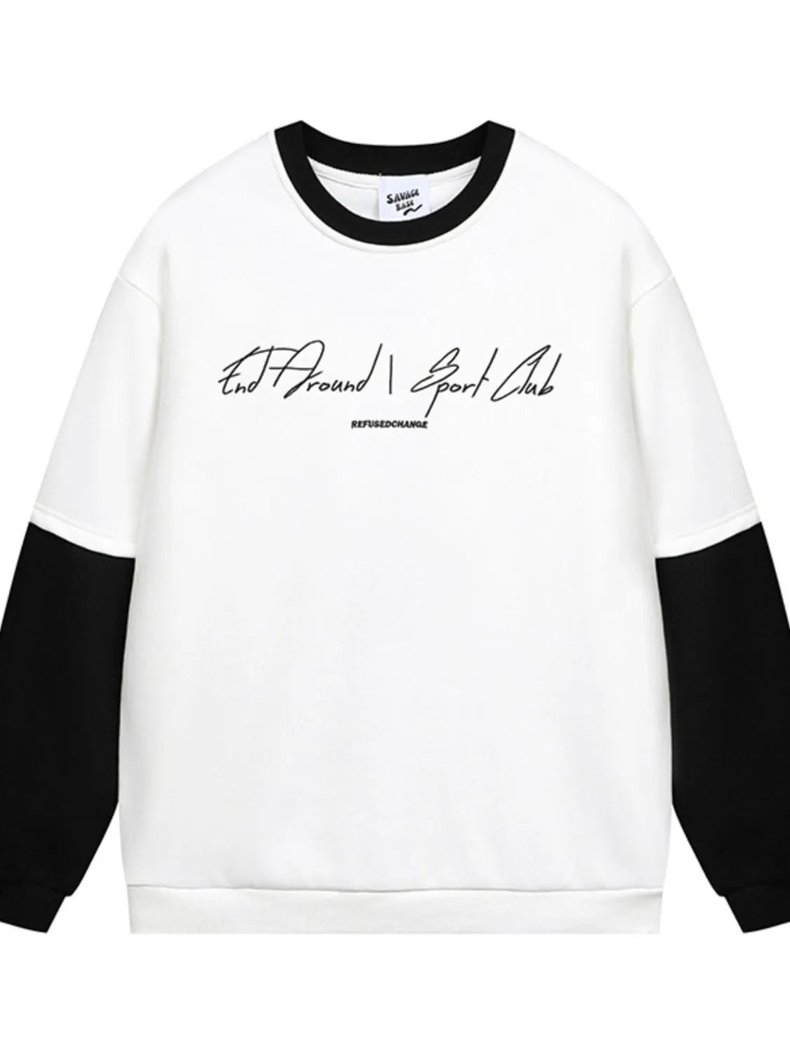 Men's Color Block Crew Neck Sweatshirt