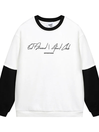 Men's Color Block Crew Neck Sweatshirt