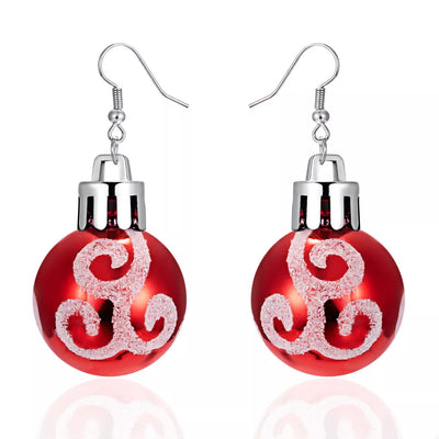 Christmas Ball Drop Earrings