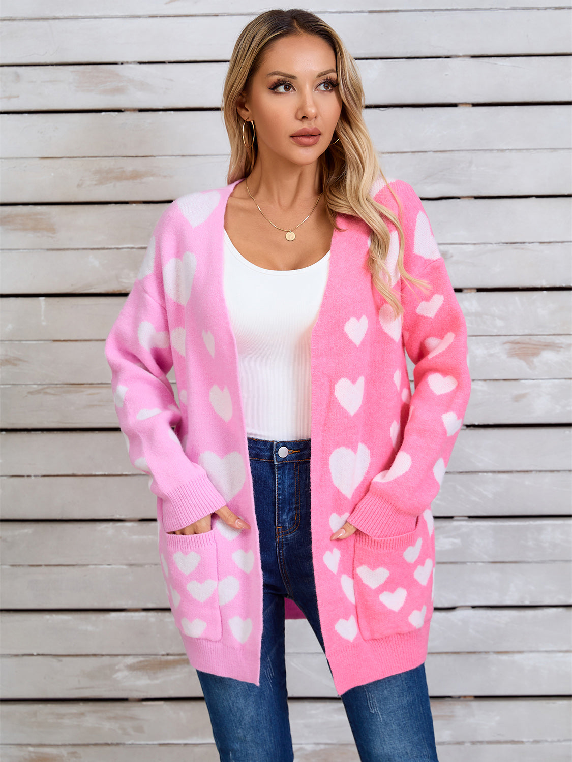 Angel Wings Heart Cardigan - Soft Knit, Vibrant Colors, Chic Style