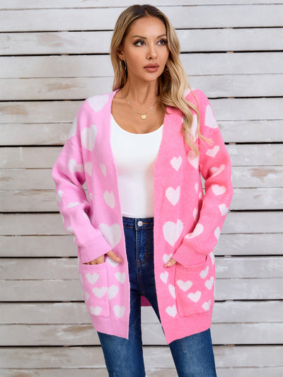 Angel Wings Heart Cardigan - Soft Knit, Vibrant Colors, Chic Style