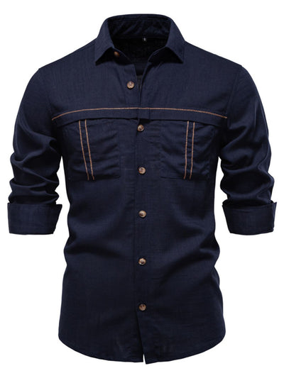 Men's Button Down Collared Neck Shirt for Stylish Comfort