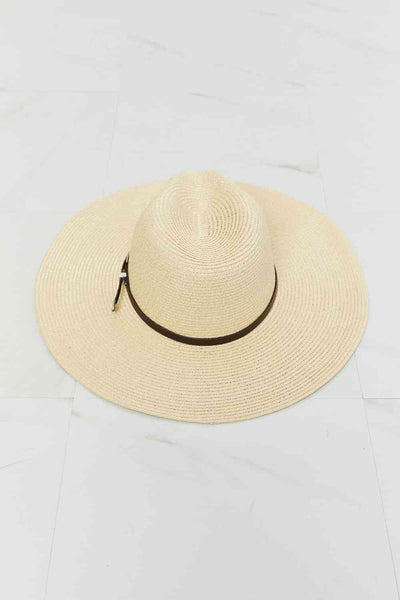 Fame Boho Summer Straw Fedora Hat for Trendy Women