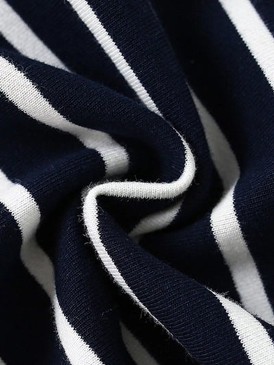 Children's Christmas Embroidered Striped Sweatshirt