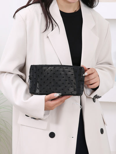Charming Heart Polyester Travel & Cosmetic Bag Gift Set