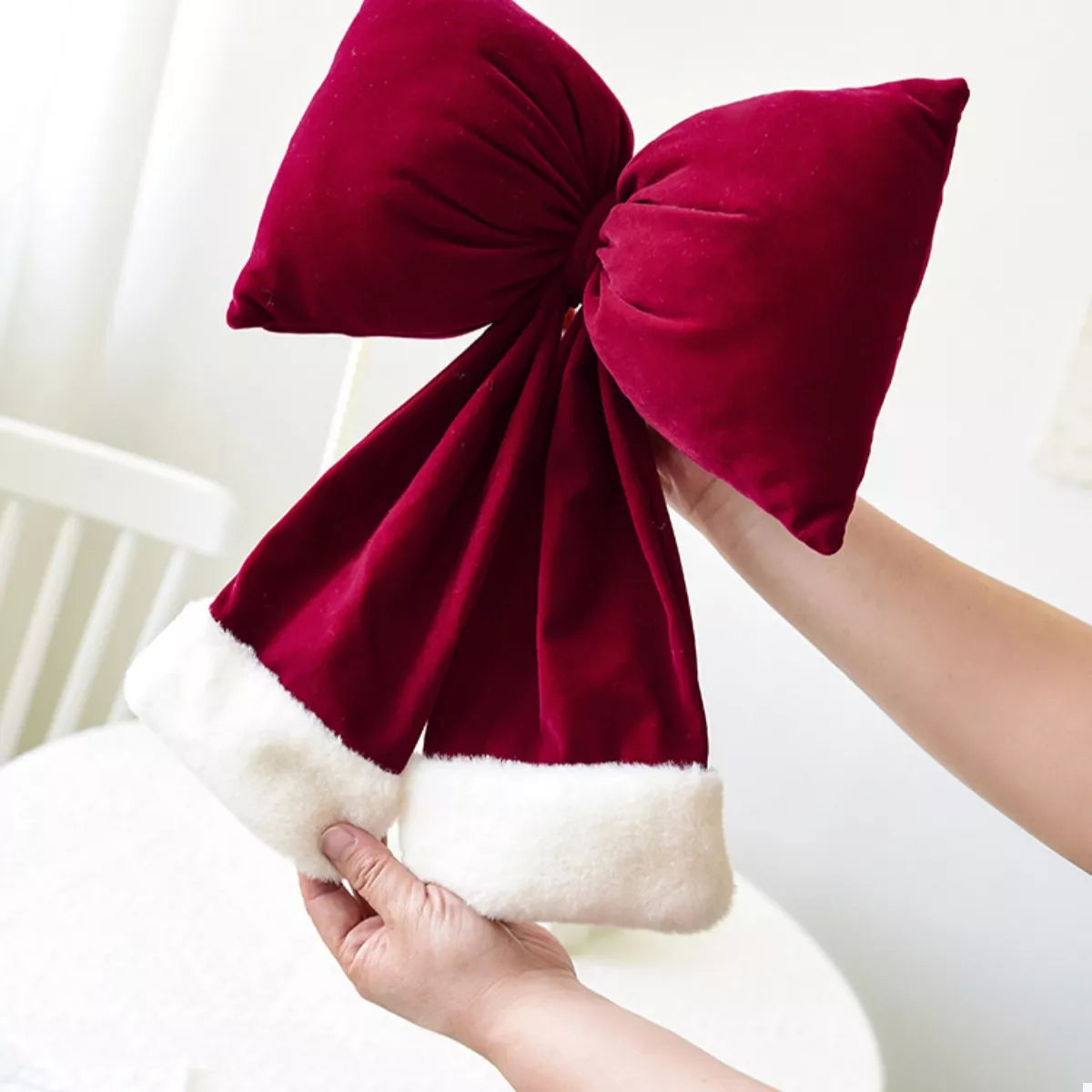 Christmas Velvet Bow Hanging Ornament