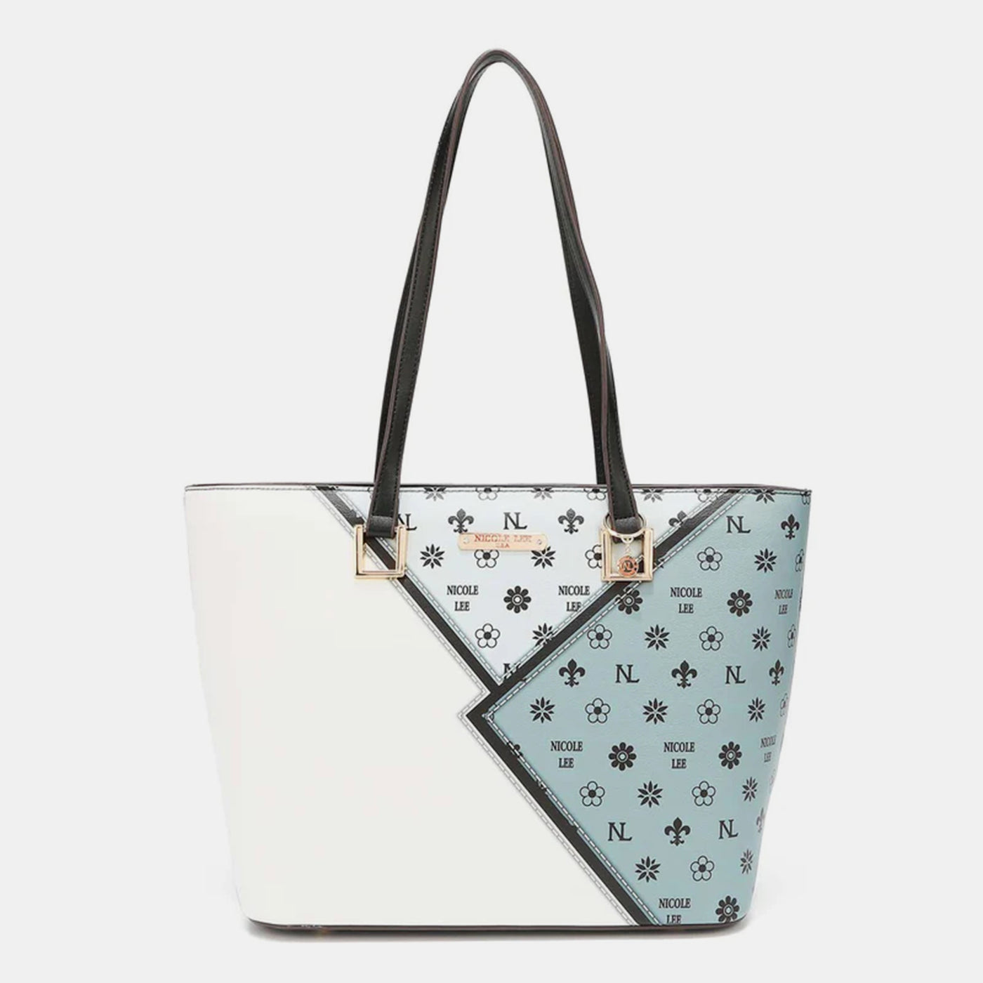 Nicole Lee USA 3-Piece Color Block Handbag Set for Women