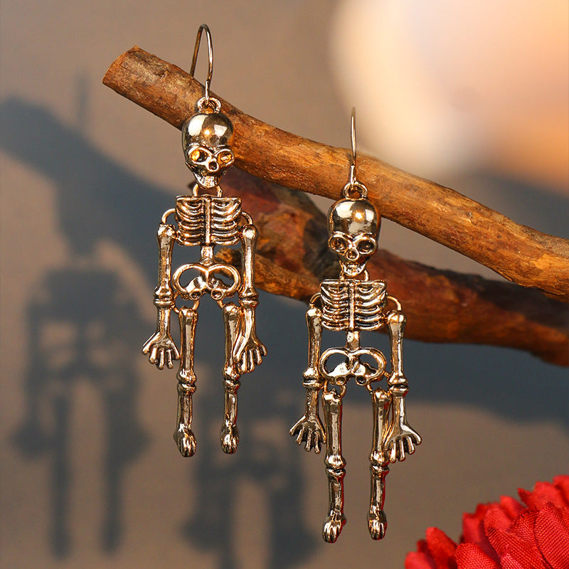 Skeleton Halloween Dangle Earrings