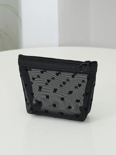 Charming Heart Polyester Travel & Cosmetic Bag Gift Set