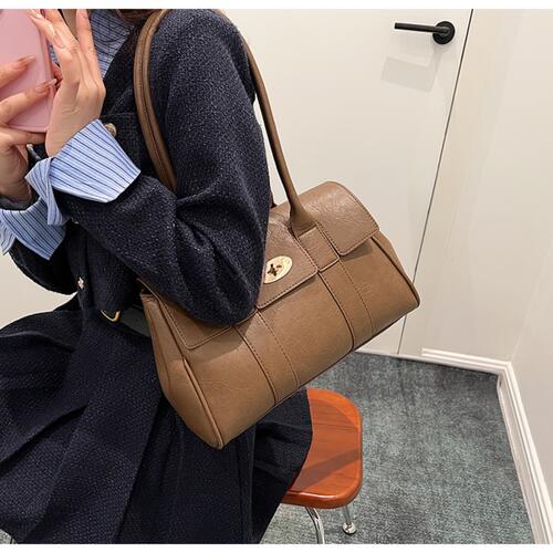 Chic PU Leather Shoulder Bag for Modern Women