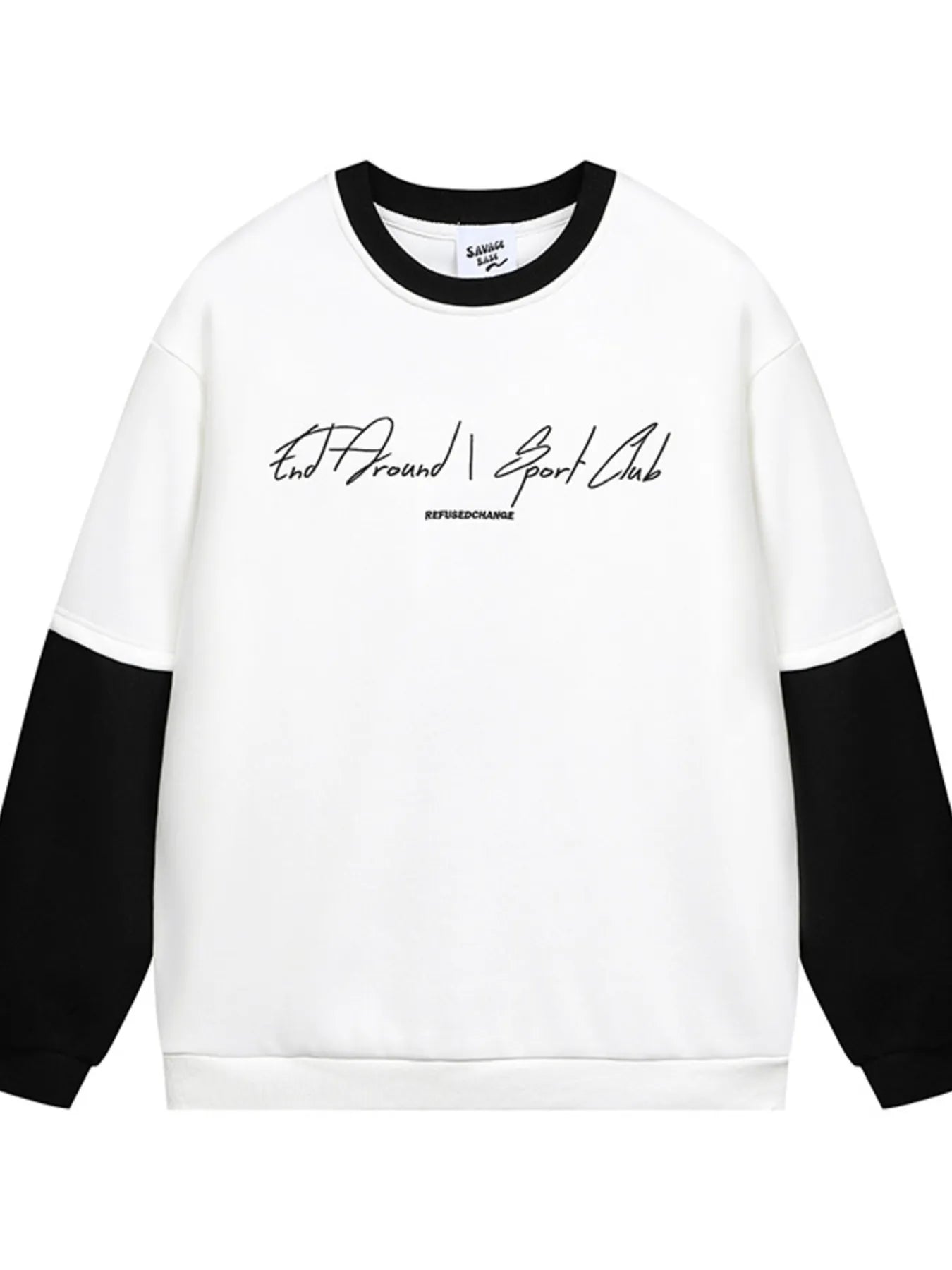 Men's Color Block Crew Neck Sweatshirt