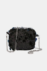 Stylish Sequin Chain Shoulder Bag for Elegant Outings