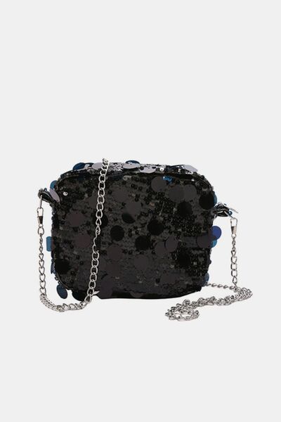 Stylish Sequin Chain Shoulder Bag for Elegant Outings
