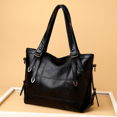 Stylish PU Leather Medium Handbag for Everyday Elegance