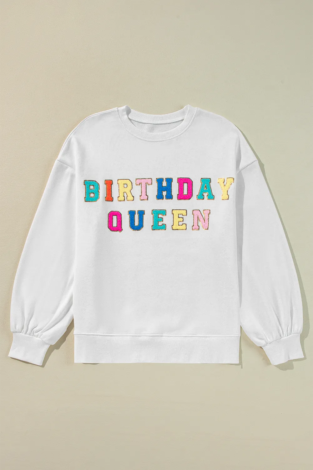 Birthday Queen Festive Sequin Sweatshirt - Vibrant & Stylish