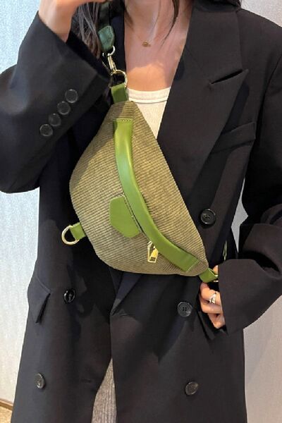 Zenana Corduroy Crossbody Bag with Removable Strap Style