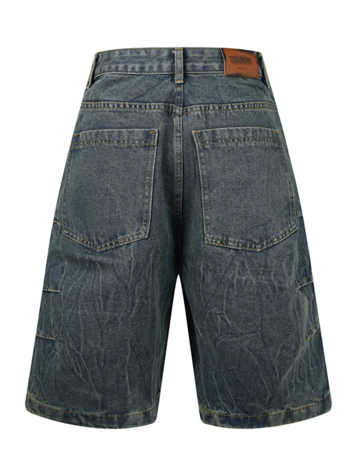 Men's Washed Denim Shorts