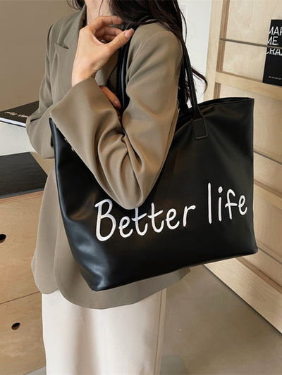 Vibrant Red PU Leather Tote Bag for Trendy Everyday Style