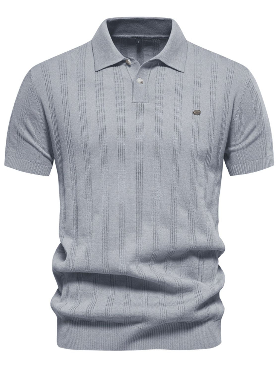 Men's Collared Neck Short Sleeve Knit Polo for Every Occasion