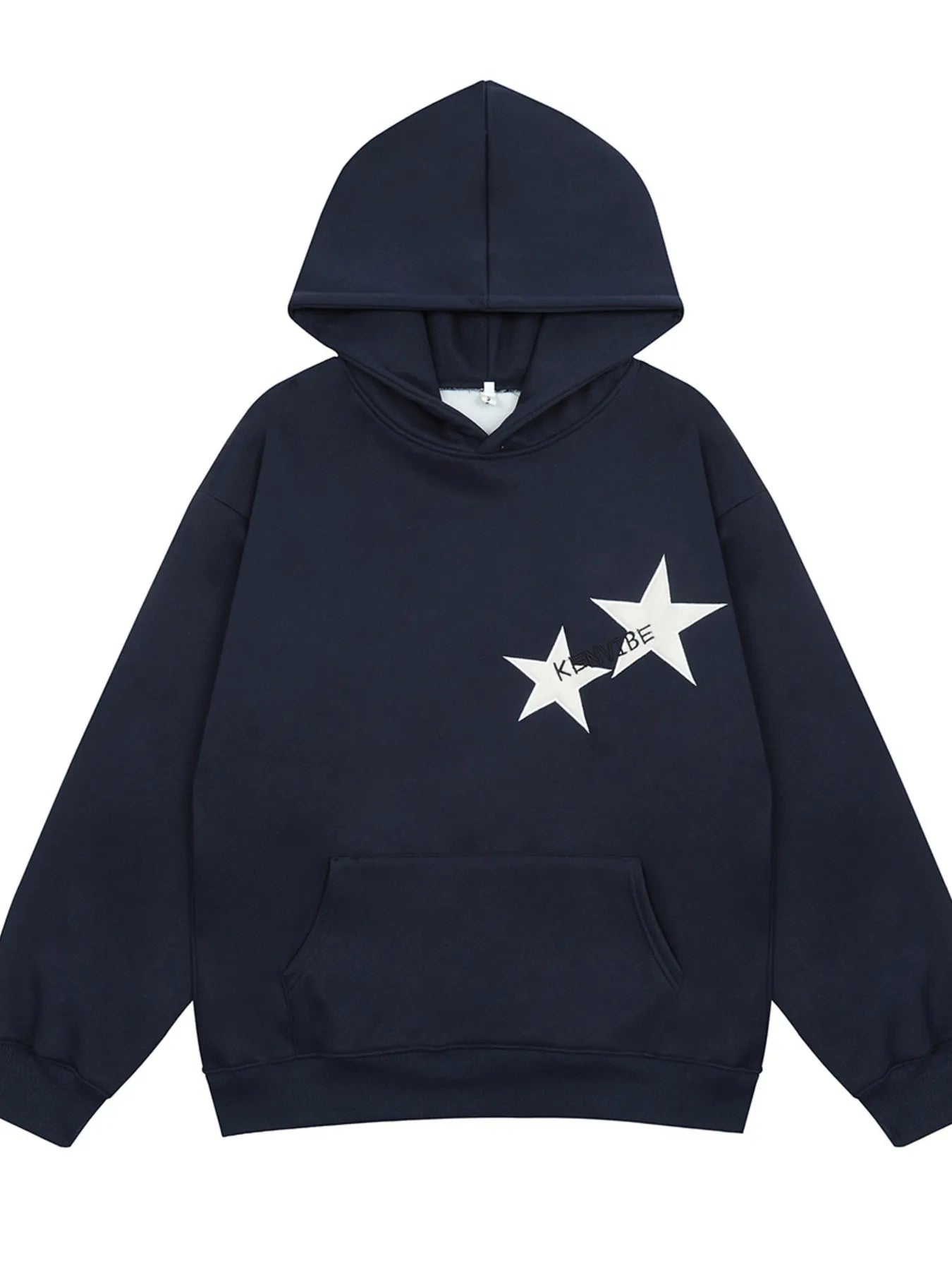 Men's Contrast Star Long Sleeve Hoodie