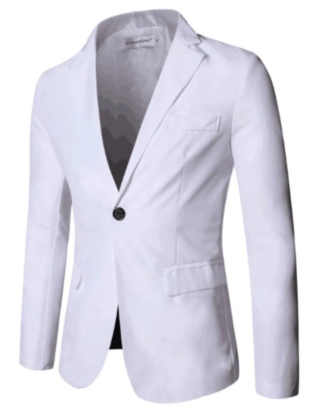 Men's Full Size Slim Fit One Button Top and Pants Two-Piece Blazer Set Plus Size