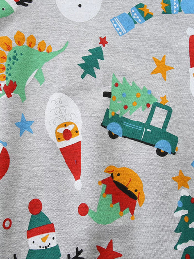 Children's Christmas Print Crewneck Sweatshirt