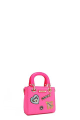 Nicole Lee USA Color Patch Handbag with Top Handle