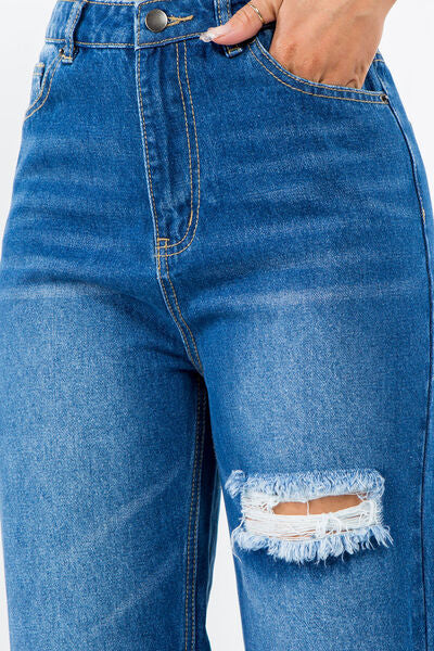 Vintage High Waist Wide Leg Jeans - 100% Sustainable Cotton