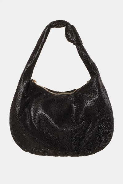 Fame Rhinestone Studded Handbag for Stylish Glamour