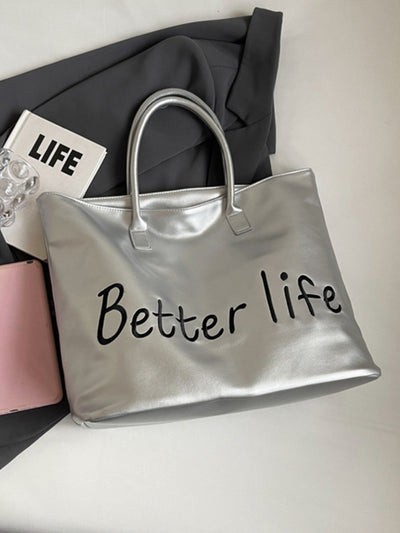 Vibrant Red PU Leather Tote Bag for Trendy Everyday Style