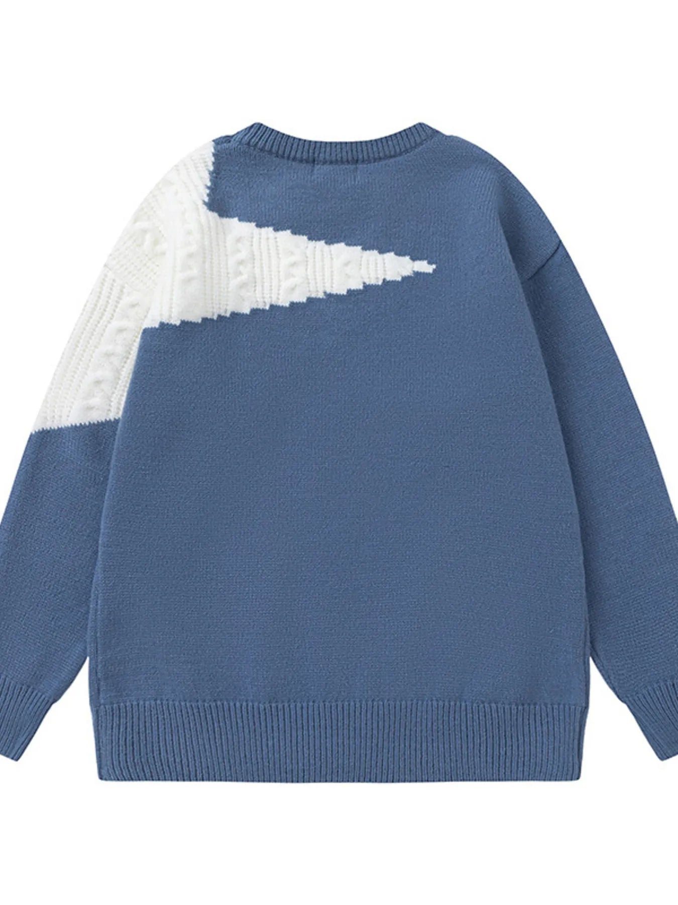 Men's Oversized Star Pattern Knit Sweater