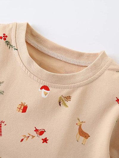 Children's Reindeer Long Sleeve Dress