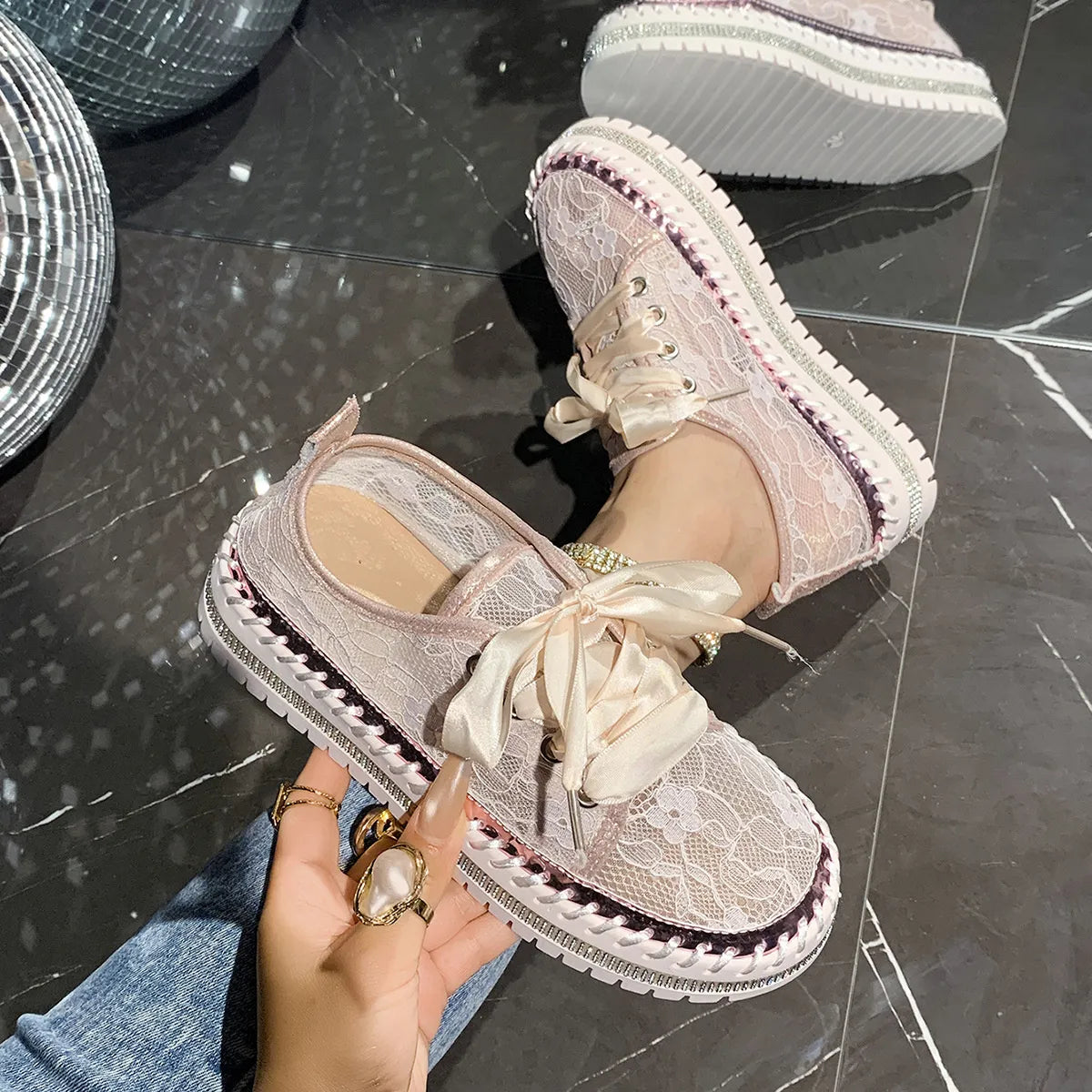 Round Toe Platform Loafers