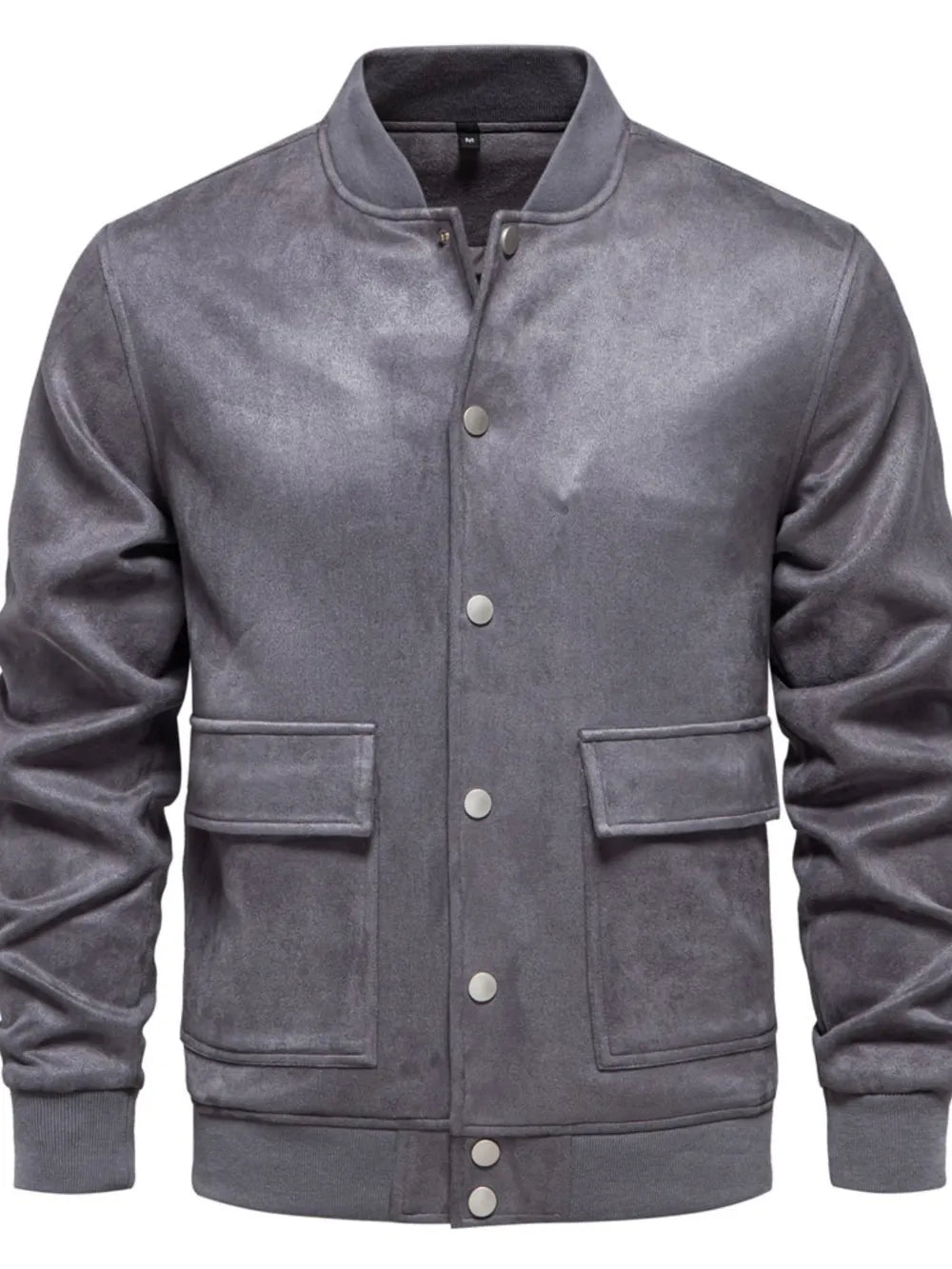 Men's Baseball Collar Snap Down Jacket