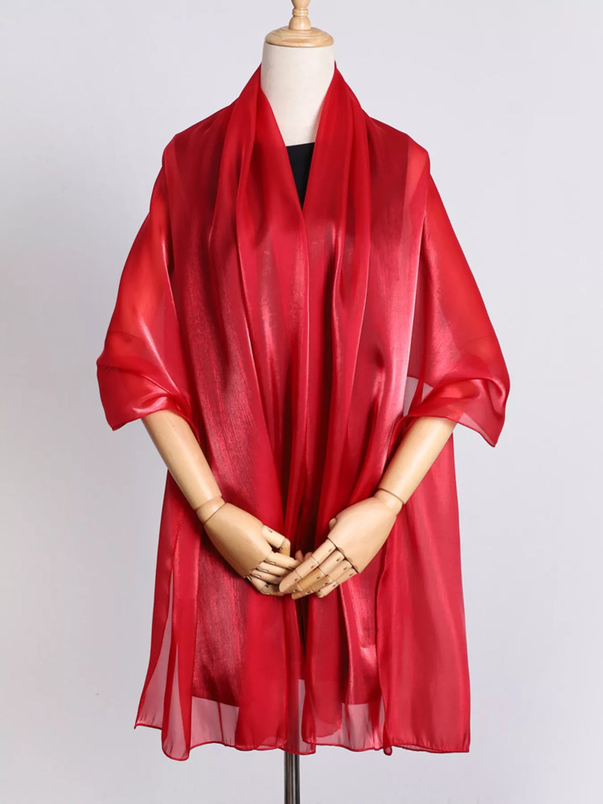 Solid Color Organza Scarf