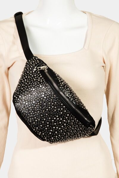Fame Studded Crossbody Bag for Stylish Everyday Use