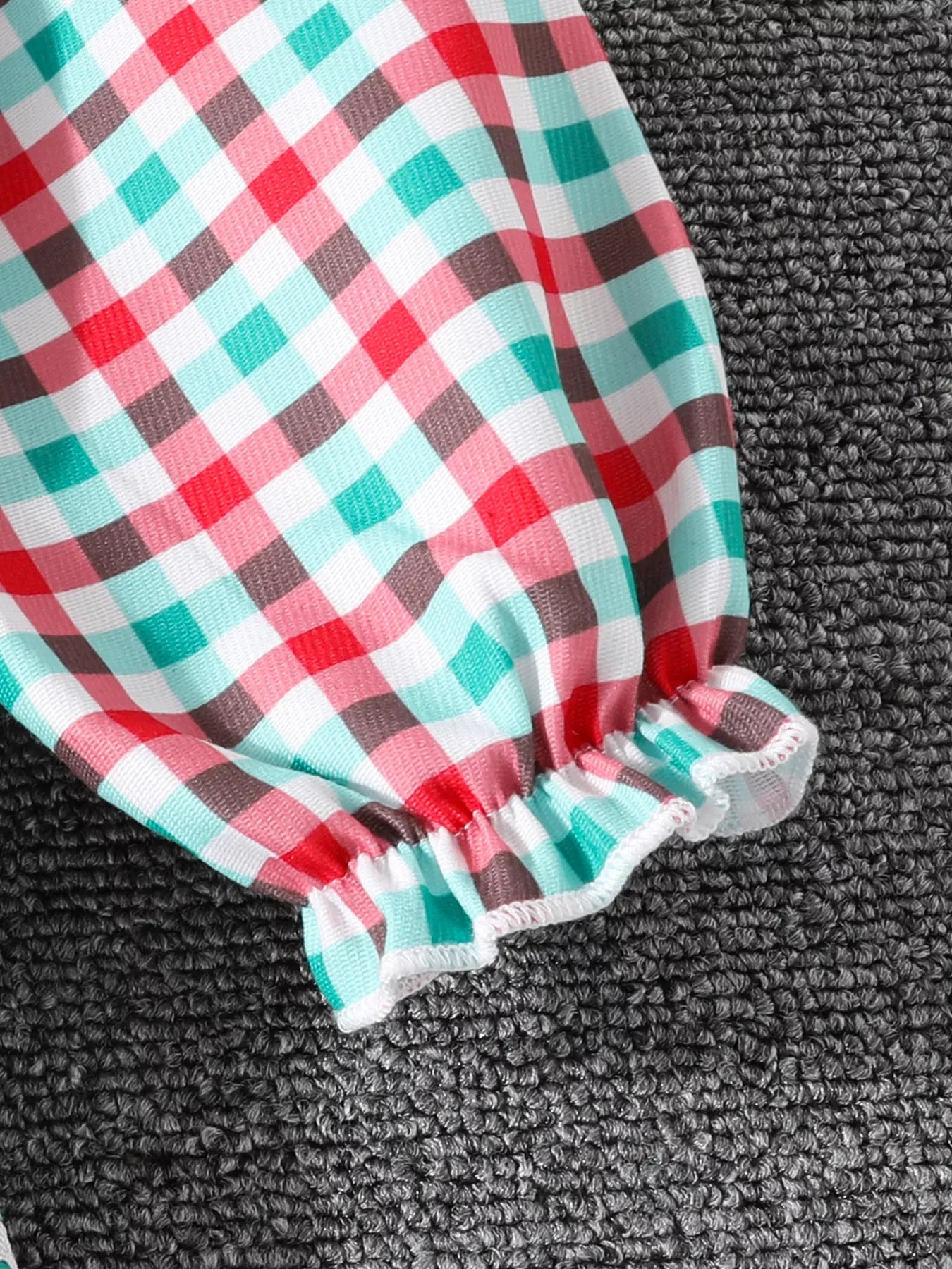Children's Christmas Tree Plaid Dress