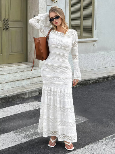 Lace Mermaid Maxi Dress
