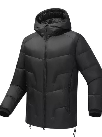 Men's Plus Size Hooded Padded Winter Puffer Jacket