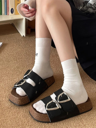 Double Buckle Comfort Sandals