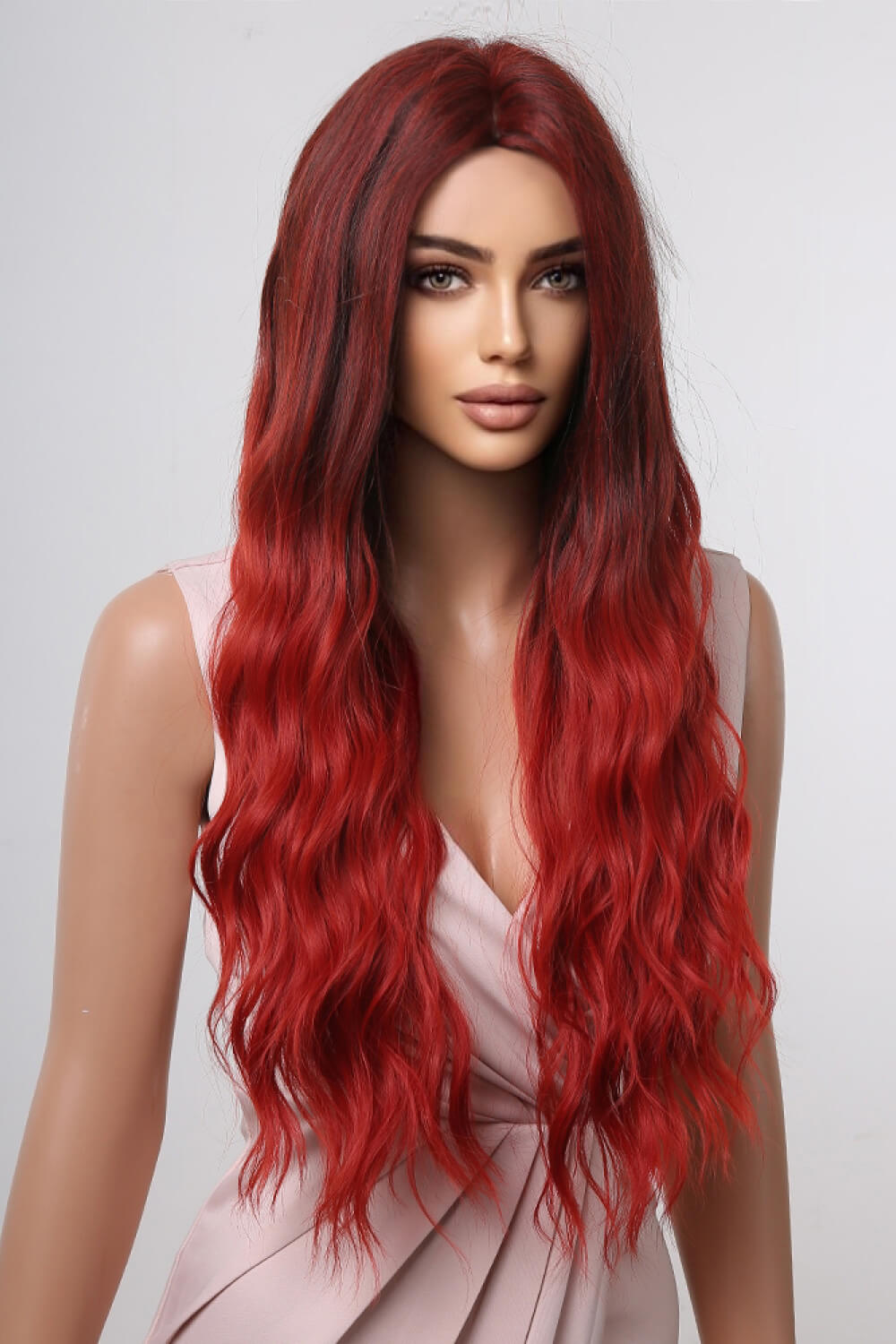 Vibrant 27" Long Wave Synthetic Wig for Natural Look