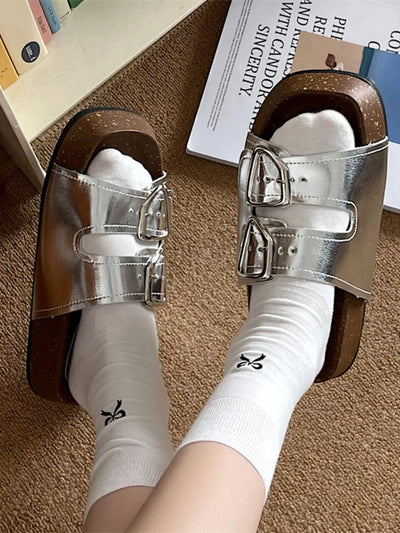 Double Buckle Comfort Sandals