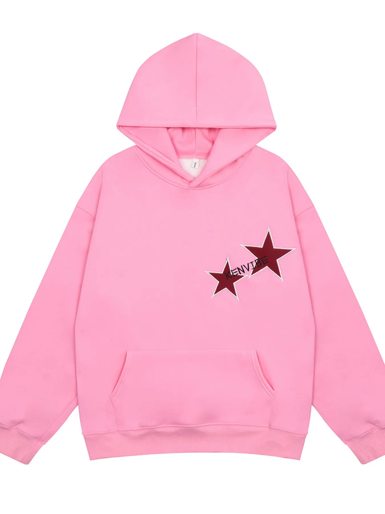 Men's Contrast Star Long Sleeve Hoodie