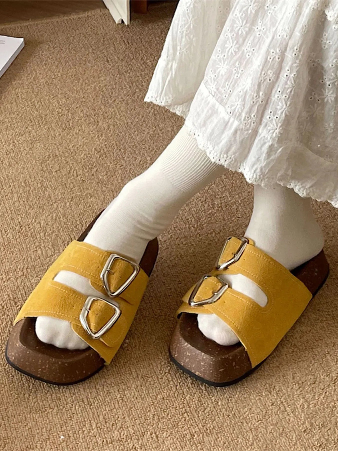 Double Buckle Comfort Sandals