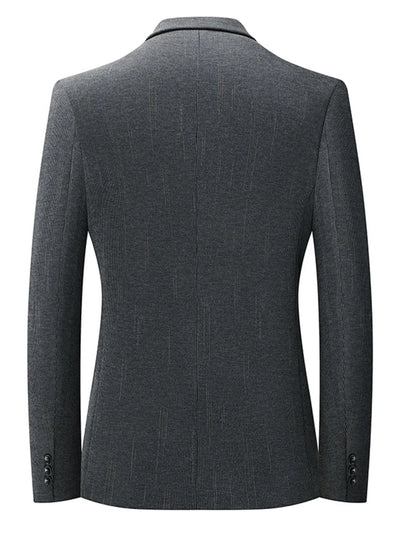 Men's Lapel Collar Long Sleeve Blazer