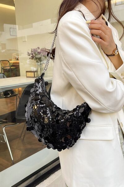 Stylish Sequin Chain Crossbody Bag for Glamorous Looks