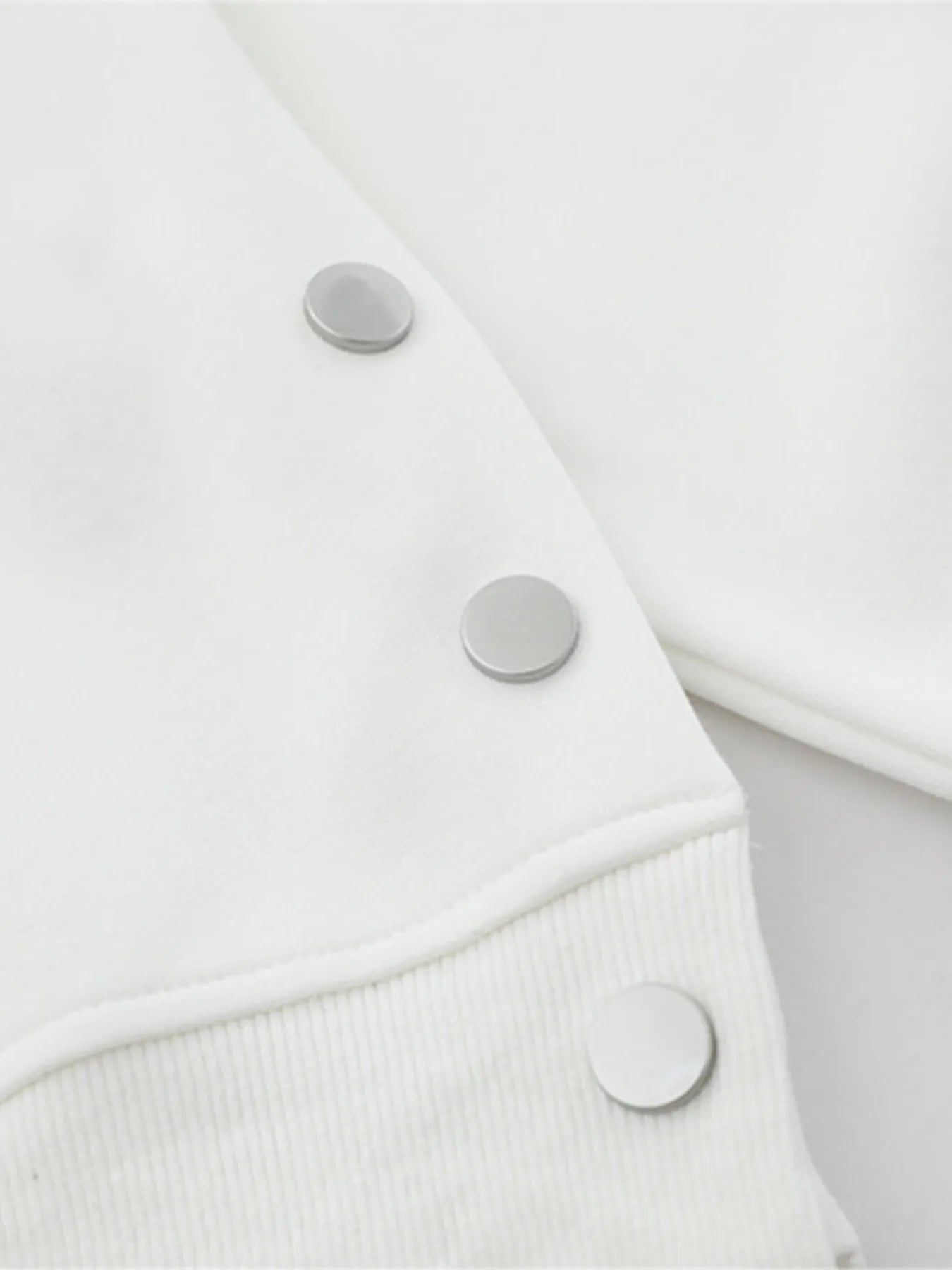 Men's Star Patch Oversized Hoodie with Snap Detail